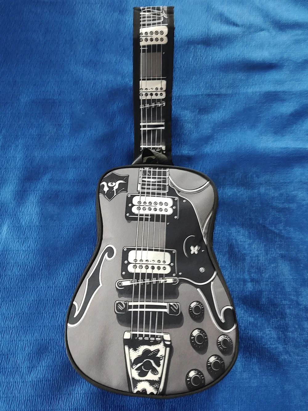 Electric Guitar-Shaped Unisex Crossbody Bag NEW